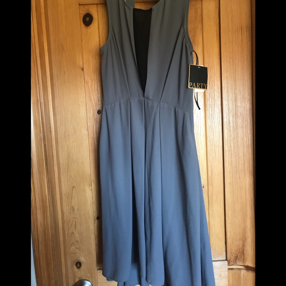 Cute Gray Midi Dress with Darling Details!
